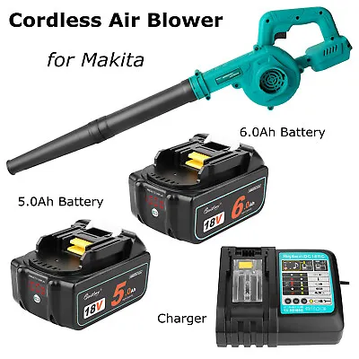 Cordless Air Blower Leaf Snow Dust Home Cleaner For Makita 18V Battery /Charger • £38.57