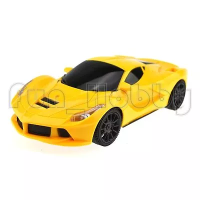 1/24 Scale Yellow Ferrari Style RC Racing Car With Headlight • $19.95