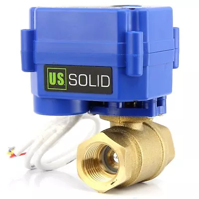 U.S. Solid 1  NPT Motorized Ball Valve 9V 12V 24V AC/DC 3-Wire Brass • $46.79