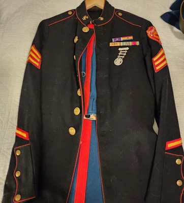 $324.95 • Buy Ww2 Usmc Marine Corps Fmf Pac Tanks Tractor Battalion Uniform Ribbons Pins Named