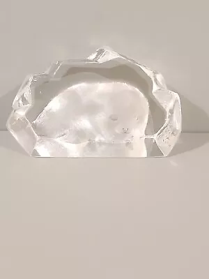  Mats Jonasson Crystal Seal Paperweight-small • £7.50