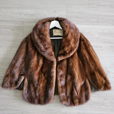 Regenstein Furs Vintage 1950 1960 Mink Fur Cape Cloak Hollywood Movie Star O/S • $156