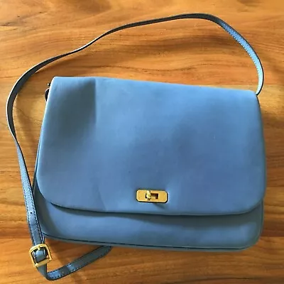 BLUE LEATHER J.CREW SHOULDER BAG - NEW WITH TAGS -12*9 Inch • $90
