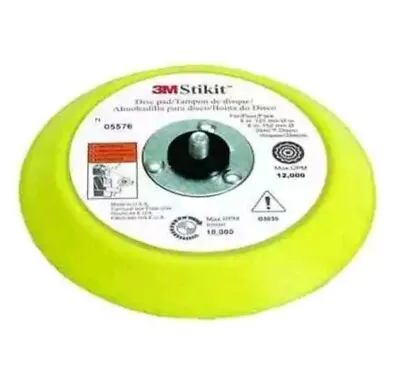 New!  3M 05576 Stikit 6  Durable Foam Disc Backup Pad W/ Tapered Edge In Yellow • $35