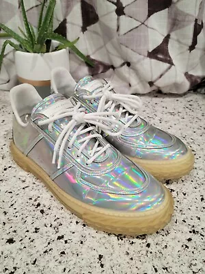 Giuseppe Zanotti 'Blabber' 2.0 Nebula Iride Sneakers With Tags Sz 40 Italy Shoe • $86.92