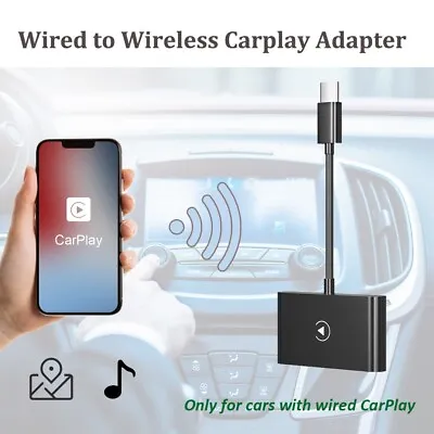 Wireless CarPlay Adapter Dongle USB For Apple IOS 10+ Car Auto Navigation Player • $42.63