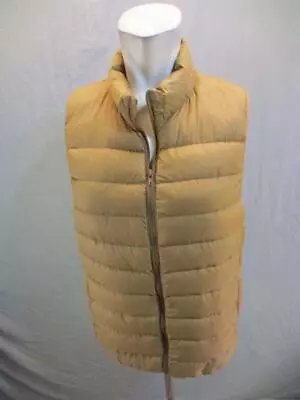 Unbranded Size S Mens Brown Full Zip Insulated No Hood Quilted Vest 7OR678 • $19.99