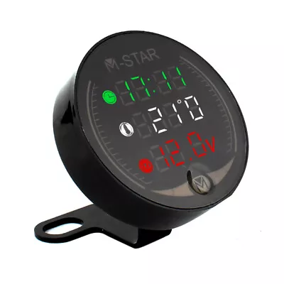 3 In 1 Motorcycle ATV Voltmeter+Electronic + Digital  B2J9 • $15.79