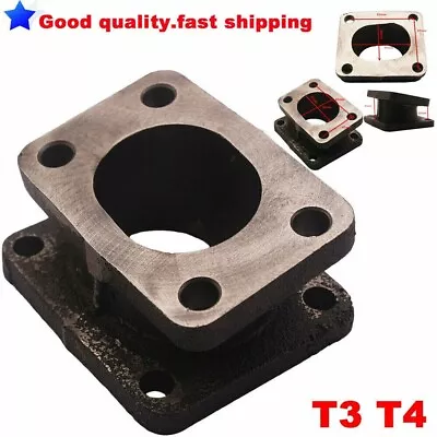 T3 To T4 New Cast Iron Turbo Adapter Flange Garrett Turbocharger With 15 Degree • $45