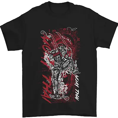 Muay Thai Fighter Warrior MMA Martial Arts Mens T-Shirt 100% Cotton • $10.09