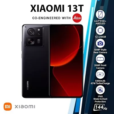 Xiaomi Mi 13T 5G Android Mobile Phone(Black 12GB+256GB Dual SIM Unlocked) • £475.99