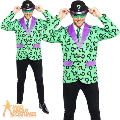 £27.99 • Buy Adult The Riddler Costume Mens Super Villain World Book Day Week Fancy Dress
