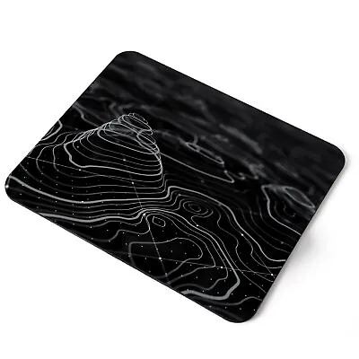 Mouse Mat Pad - BW - 3D Topographic Map Geography Laptop PC Desk Office #42404 • £6.99
