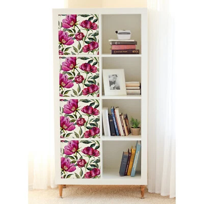 $49.95 • Buy Decals For Kallax Expedit IKEA Floral Colorful Stickers Decoration Covering Hack