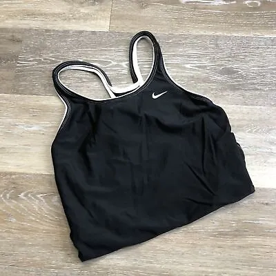 NIKE Swim Racerback Black One Piece Swimsuit Women's Size 6 • $9.25