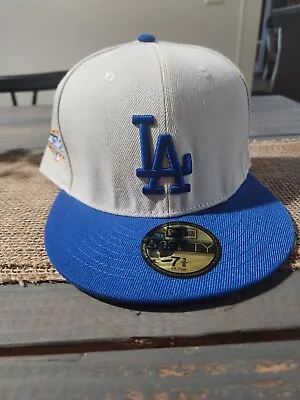 Brand New LA Dodgers Fitted Hat Cap All Star 7 3/8 Blue  • $30