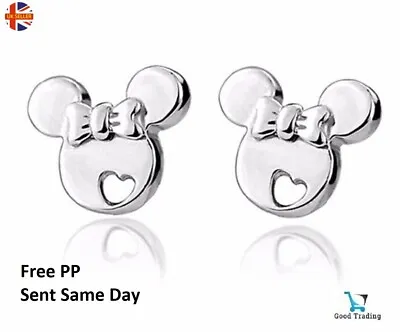 Disney Children's Sterling Silver Cute Minnie Mouse Stud Earrings • $6.15