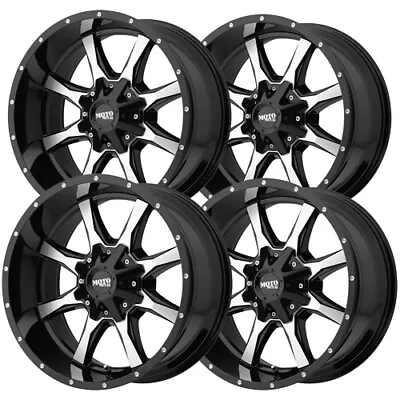 (4) Moto Metal MO970 20x12 6x135/6x5.5  -44 Black/Machined Wheels Rims 20  Inch • $1143.96