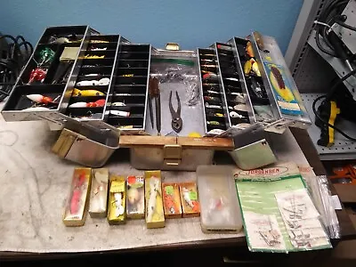 Vintage Tackle Box Umco 1000A W/ Lures Contents Whopper Stopper • $284.95