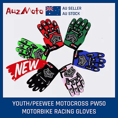 Au Youth/kids Boy Mx Motocross Motorbike Racing Gloves Bmx/atv/quad/dirt Bike • $13.45