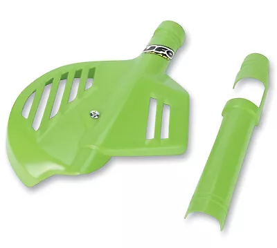 UFO KX Green Plastic Front Brake Disc Cover For '95-06 KDX200 (KA02796026) • $43.69