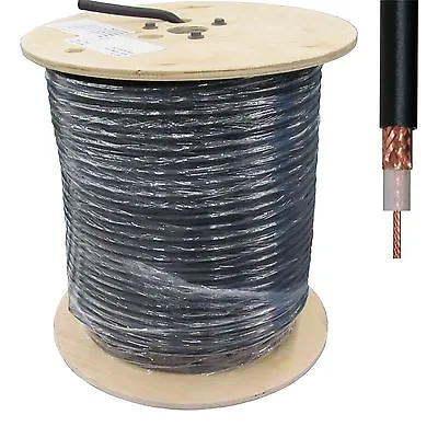 RG213 XS66 MIL-SPEC Low Loss 50 Ohm COAX Feeder Cable Ham Radio Per Meter • £1.89