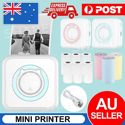 $9.45 • Buy Mini Phone Printer Thermal Photo Portable Wireless Pocket With Rolls Paper Notes