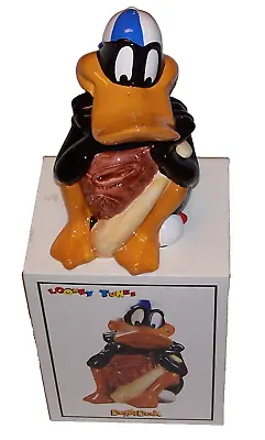 Looney Tunes Daffy Duck Baseball Player Cookie Jar 12  Tall 1993 NIB • $79.99