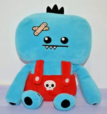 So So Happy Ozzie Plush 12  Sitting Blue Monster With Bandaid 2012 Common Wealth • $14