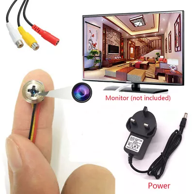 DIY 1200TVL HD Video Tiny Cctv Mini Screw Lens Cam Security Micro Small Camera • £27.59