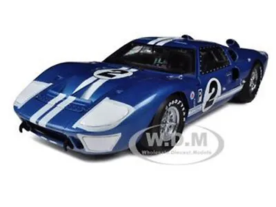 1966 Ford Gt-40 Mk Ii #2 Blue 1/18 Diecast Model Car Shelby Collectibles Sc401 • $66.99