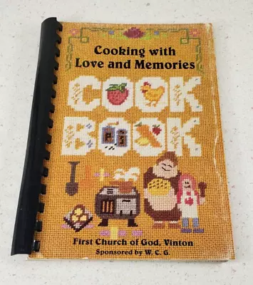 Vintag Cooking With Love And Memories CookBook By First Church Of God Vinton VA • $29.66