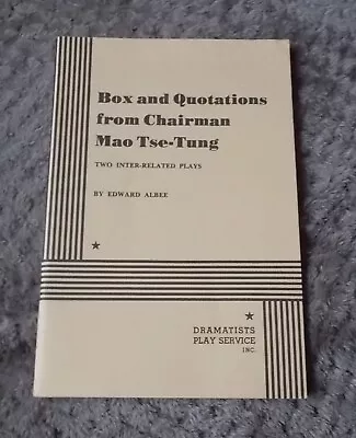 Dramatists Play Service - Box And Quotations From Chairman Mao Tse-Tung - Albee • £6