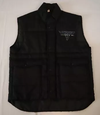 Vintage 80s Van Halen Rock Puffer Vest Size Large L 1984 Zip Button RARE • $139.99