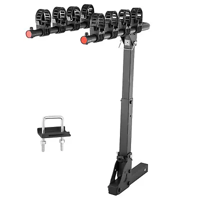 VEVOR Hitch Mount 4 Bike Carrier Foldable Bicycle Rack Car SUV Rear 2  Towbar • $96.89