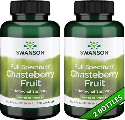 2 Pack Chasteberry Fruit 400 Mg 240 Caps (2x120) Menopausal & Menstrual Support • $14.50