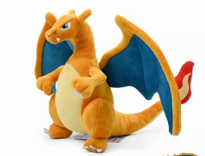 Charizard Plush Doll Soft Toy Stuffed Animal Teddy Spitfire Dragon Plush Toy UK • £13.89