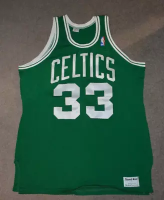 Vintage 1980s Authentic Larry Bird Boston Celtics Sand Knit Jersey Size 44 • $164.95