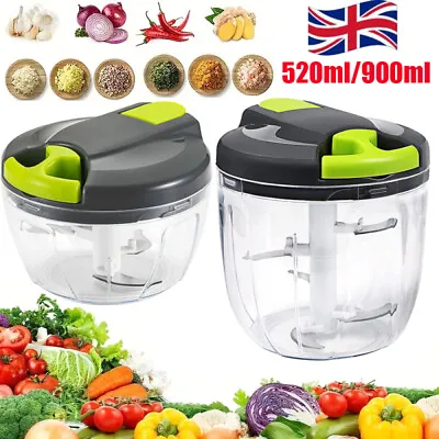 Manual Food Chopper Pull String Pull And ChopHand Food ShredderOnions Chopper • £7.99