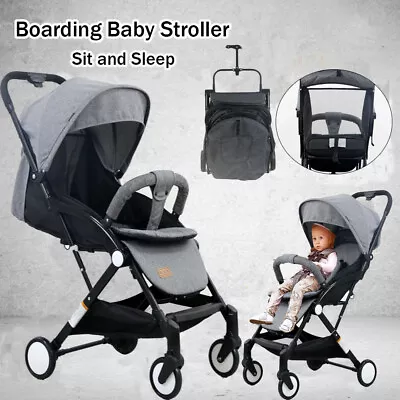 $139.88 • Buy Lightweight Travel Foldable Baby Trolley Stroller Pushchair Pram Toddler Buggy
