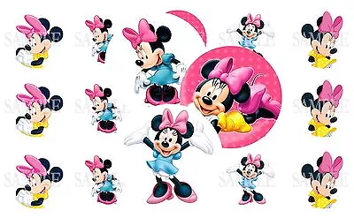 15 Pre-Cut Minnie Mouse 1 Inch Bottle Cap Images (5 Options) • $4.50