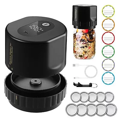 Vacuum Sealing Machine With 4 Lids Kit For Mason Wide Mouth&Regular Mouth Jars • $19.99