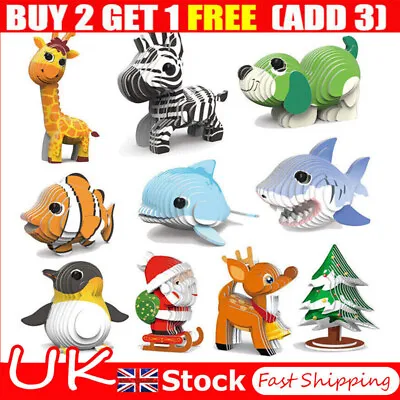 3d Puzzle New Model Build Your Own Jigsaw Craft Kit Choose Design Christmas • £1.59