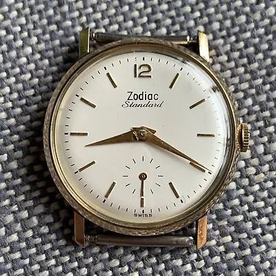 Vintage NOS Zodiac Standard Salesman Sample Watch 10K Rolled Gold Plate PARTS • $75