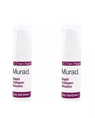 2-Murad Age Reform Rapid Collagen Infusion TRAVEL 0.17oz/5ml Each X 2  NO BOX  • $7.49