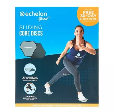 Sliding Core Discs Exercise Lunges Squats Echelon Sport Strength Training NEW • $7.99