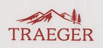 TRAEGER GRILLS  6  Red Decal  Sticker  Trailer  BBQ  Smoker  Decals • $6.60