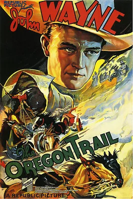 The Oregon Trail Vintage John Wayne Movie Poster • $9.99