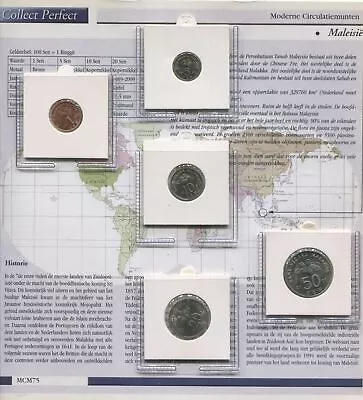MALAYSIA 1989-2001 Coin SET 1. 5. 10. 20. 50 SEN UNC #SET1160.5U • $11.88