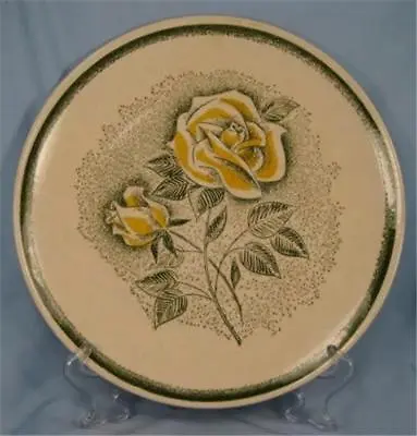 Mount Clemens China Dinner Plate Yellow Roses MTC16 Vintage Mid Century (O) • $15.99